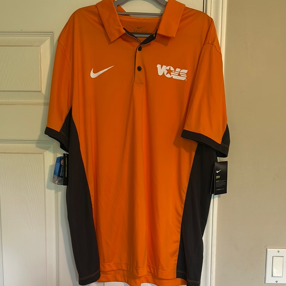 Nike Men's Orange and Black University of TN Polo Shirt - New With Tags